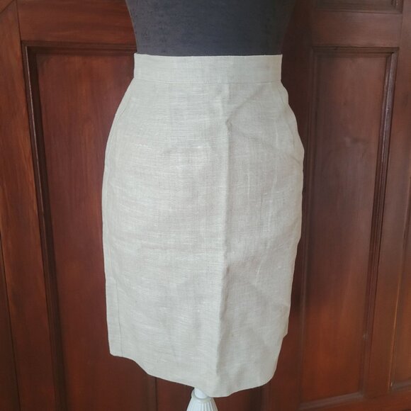 Ben & Elle New York Womens Linen Suit Set With Mother Of Pearl Buttons Size 4 - Picture 2 of 7